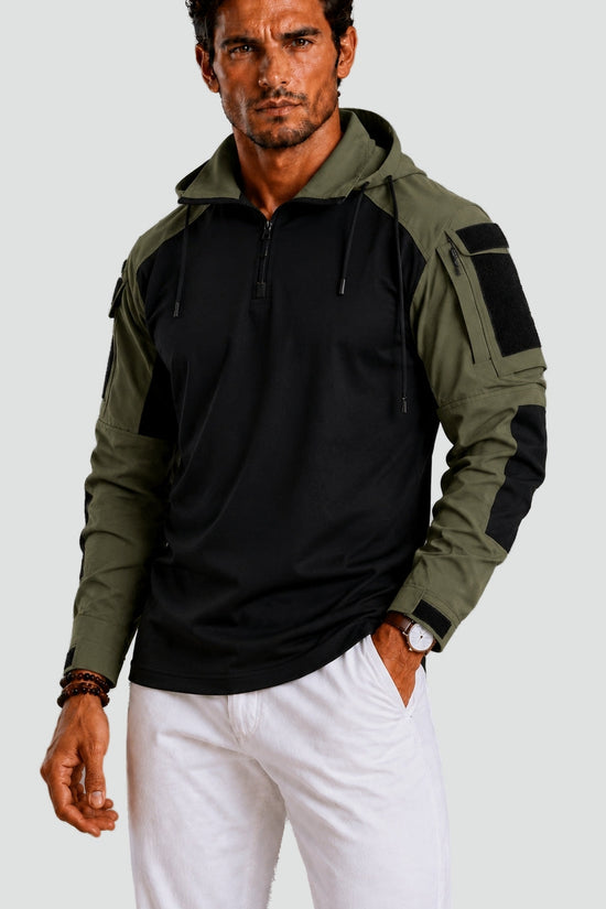 Hoodie, Herre, Lommer, Slim Fit