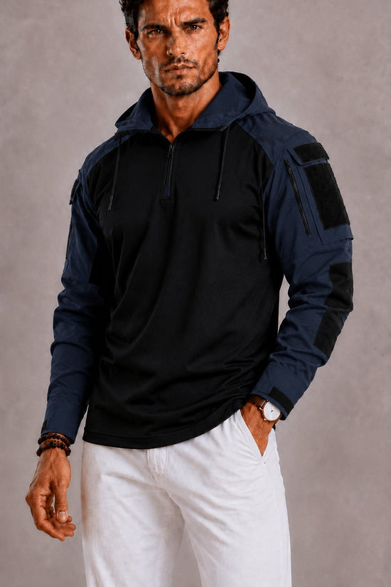 Hoodie, Herre, Lommer, Slim Fit