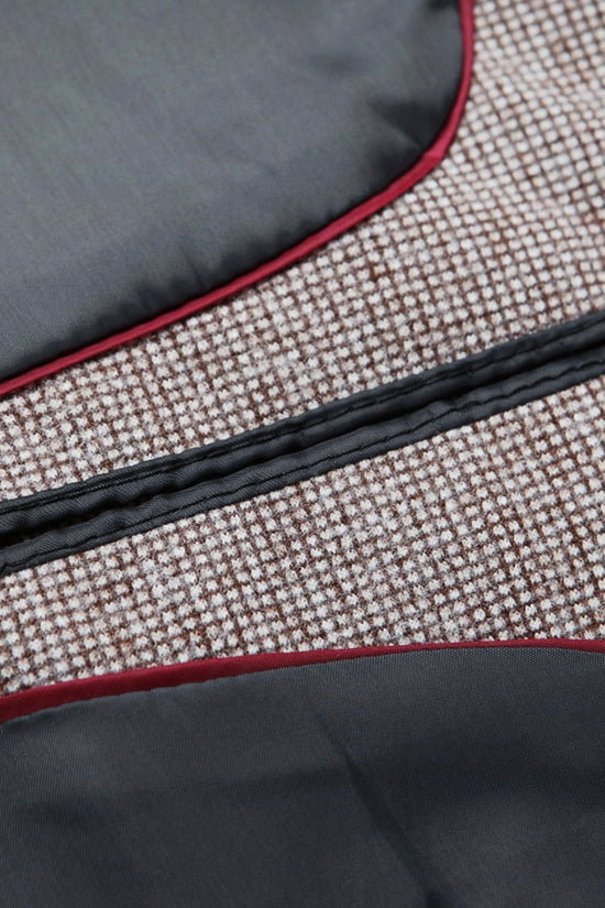 Wol Look Fijn Ruit Blazer