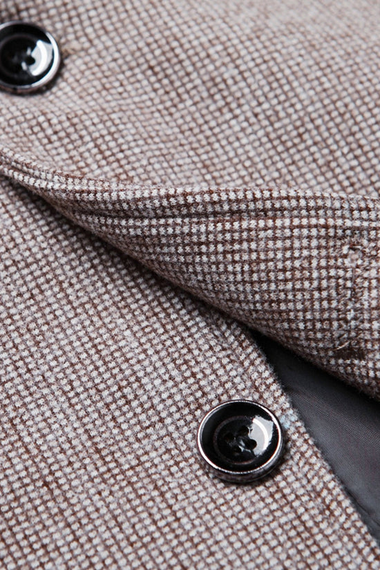 Wol Look Fijn Ruit Blazer