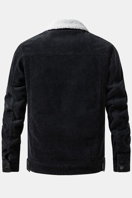 Teddy Fleece Katoen Corduroy Jakke