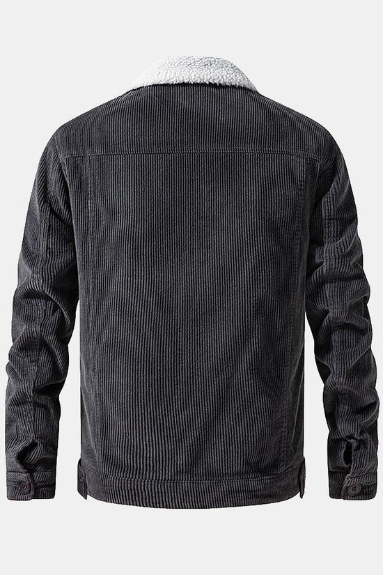 Teddy Fleece Katoen Corduroy Jakke