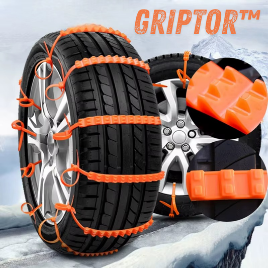 Griptor™ Dæk Antiskrid Bånd - Sikkerhedsbånd til Dæk (10 stk)