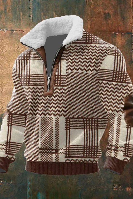 Half-Zip Trøje, Herre, Sherpa Krave, Niels