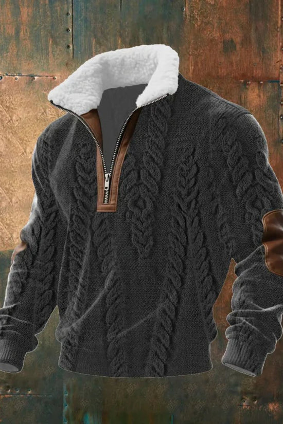 Half-Zip Trøje, Herre, Sherpa Krave, Niels