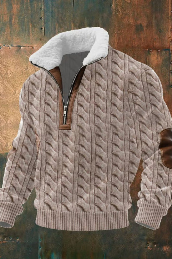 Half-Zip Trøje, Herre, Sherpa Krave, Niels