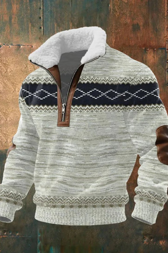 Half-Zip Trøje, Herre, Sherpa Krave, Niels