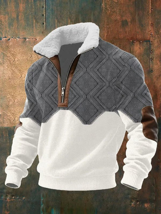 Half-Zip Trøje, Herre, Sherpa Krave, Niels