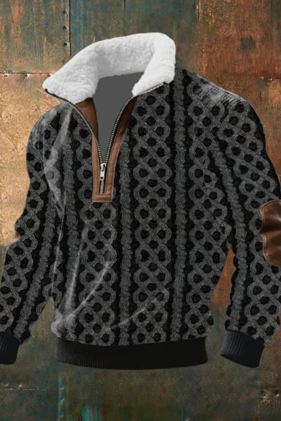 Half-Zip Trøje, Herre, Sherpa Krave, Niels