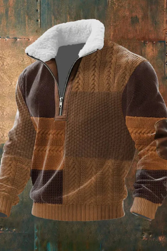 Half-Zip Trøje, Herre, Sherpa Krave, Niels