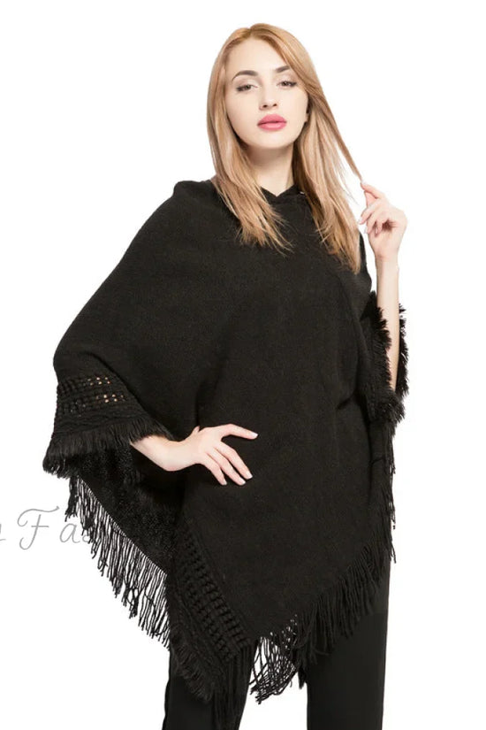 Premium Plus Size Faux Cashmere Striktrøje