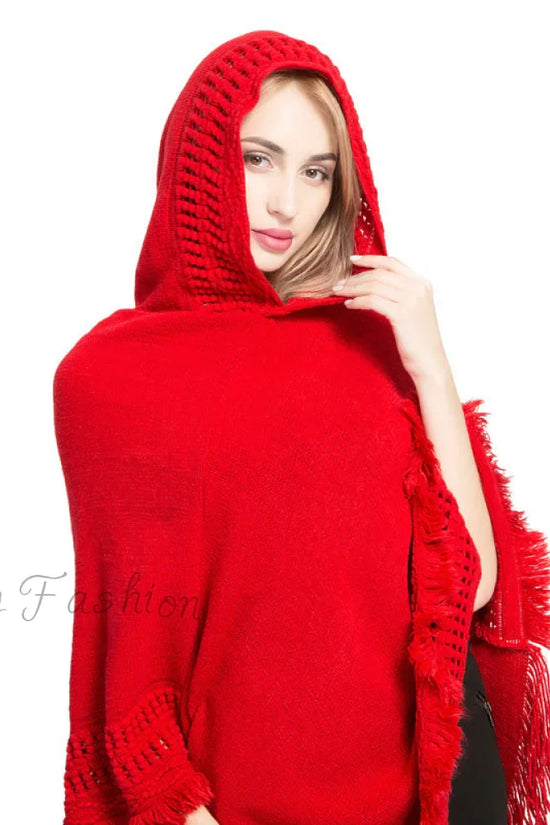 Premium Plus Size Faux Cashmere Striktrøje