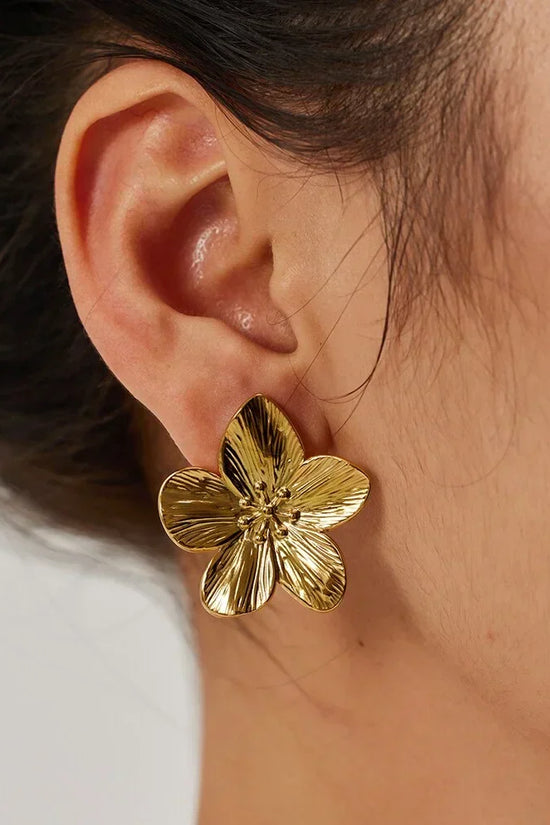 Elegant Guld Finish Blomstørklæder til Damer | Tidløse Statement Smykker til Festlige Begivenheder
