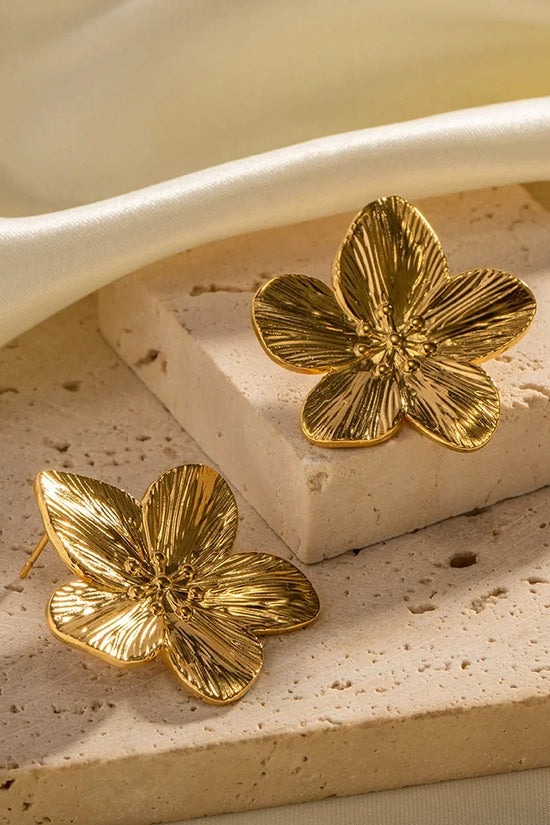 Elegant Guld Finish Blomstørklæder til Damer | Tidløse Statement Smykker til Festlige Begivenheder
