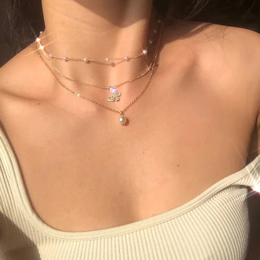 Rosalie - Trendy Urban Krystal Halskæde