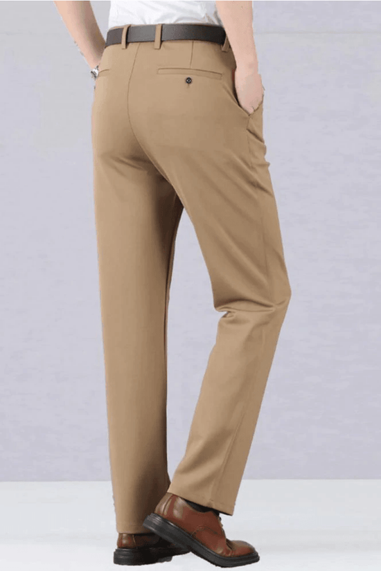 Herenbroek Stretch Slim Fit Casual i Åndbart Bomuld