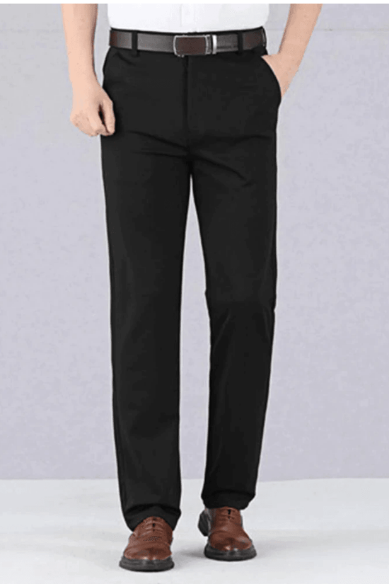 Herenbroek Stretch Slim Fit Casual i Åndbart Bomuld