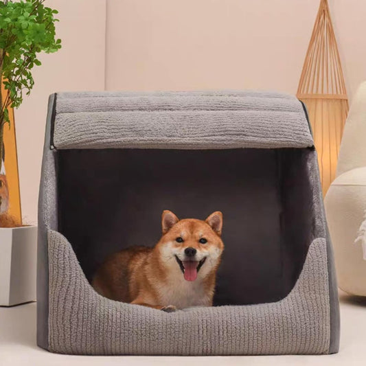SnuggleHome™ Varm og Komfortabel Kæledyrshule til Hunde og Katte