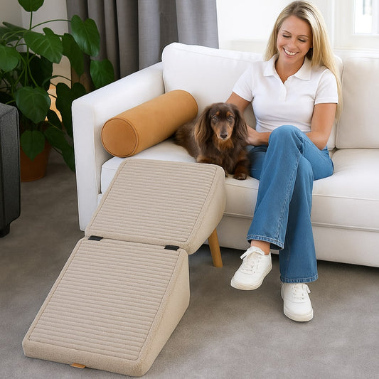 SofaFreund™ Hundetrappe til hunde – Hunderampe og puff i ét